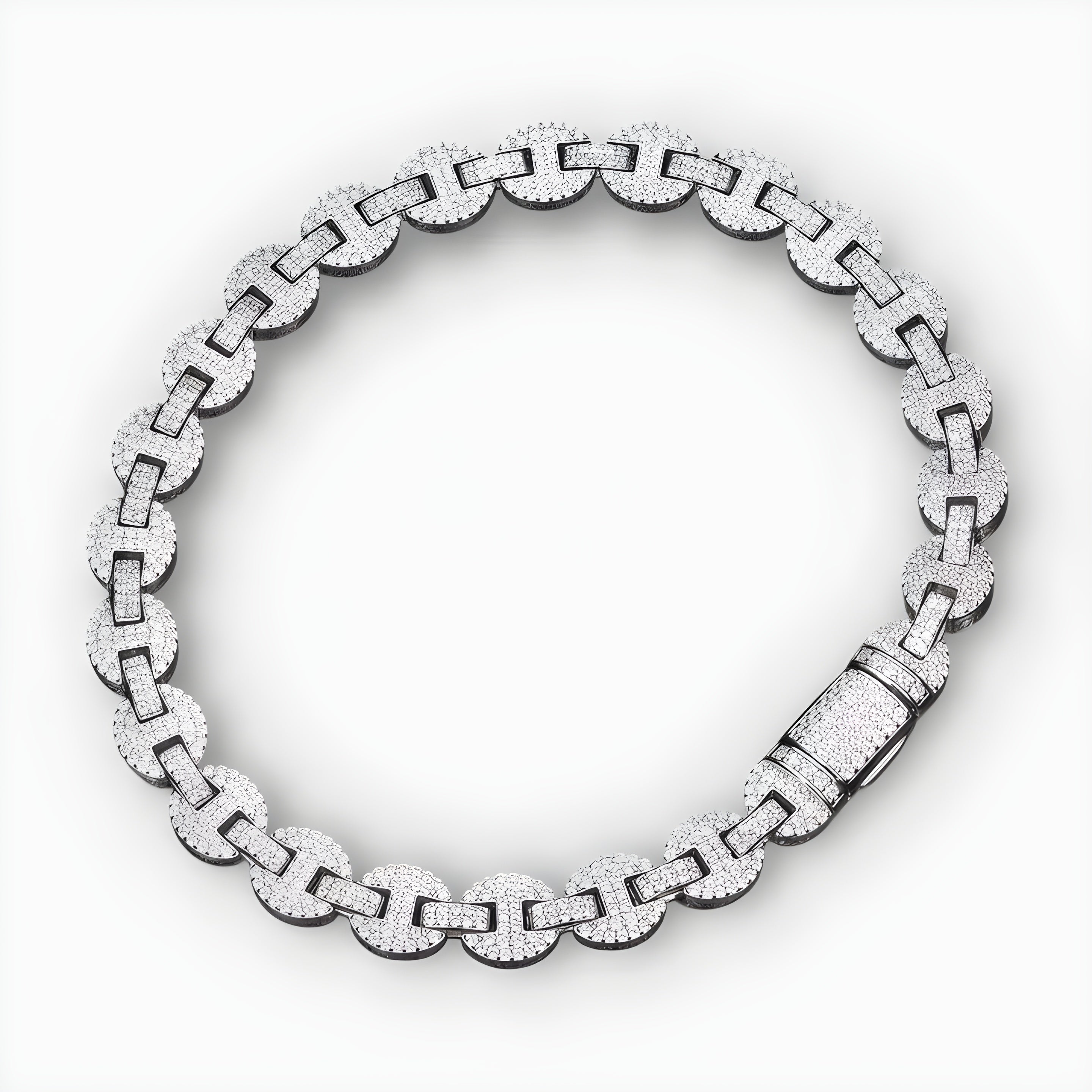Moissanite Chain Linked Bracelet