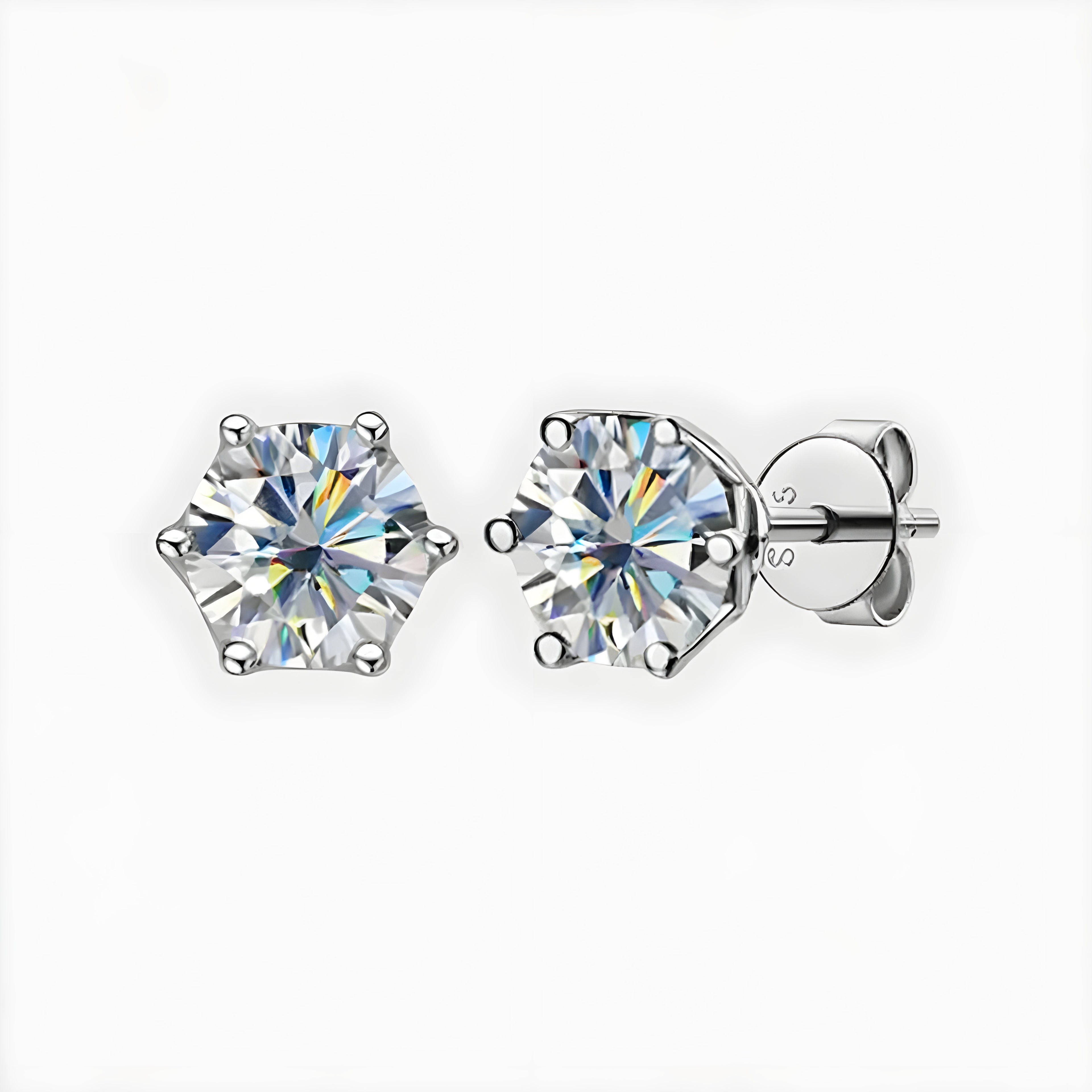 Moissanite Stud Earrings